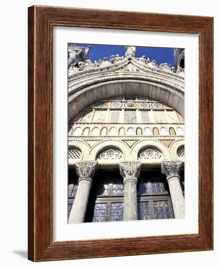 Detail of St. Mark's Basilica, Venice, Veneto, Italy-Guy Thouvenin-Framed Photographic Print