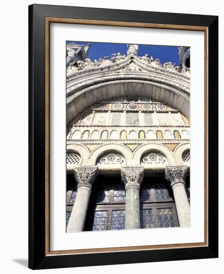 Detail of St. Mark's Basilica, Venice, Veneto, Italy-Guy Thouvenin-Framed Photographic Print