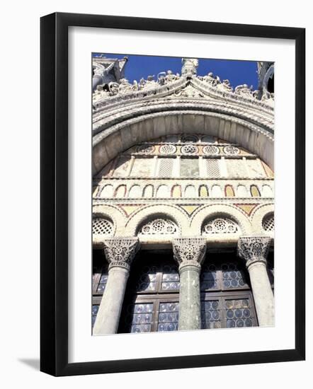 Detail of St. Mark's Basilica, Venice, Veneto, Italy-Guy Thouvenin-Framed Photographic Print