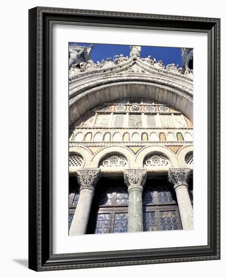 Detail of St. Mark's Basilica, Venice, Veneto, Italy-Guy Thouvenin-Framed Photographic Print