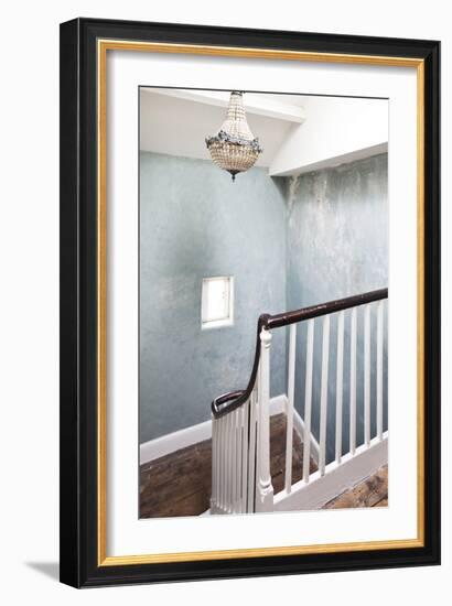 Detail of Staircase in Boutique Bed and Breakfast, the Reading Rooms, Margate, Kent-Joel Knight-Framed Photo