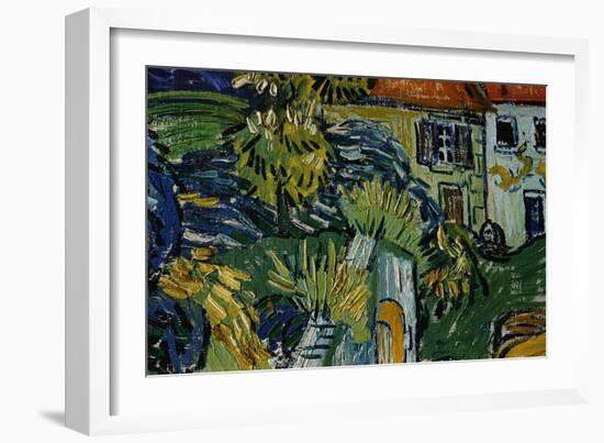 Detail of Stairway at Auvers-Vincent van Gogh-Framed Giclee Print