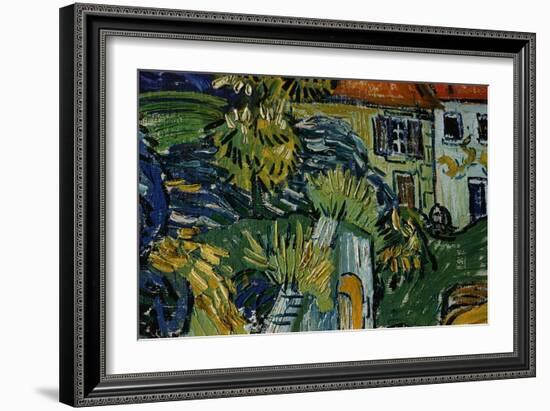 Detail of Stairway at Auvers-Vincent van Gogh-Framed Giclee Print