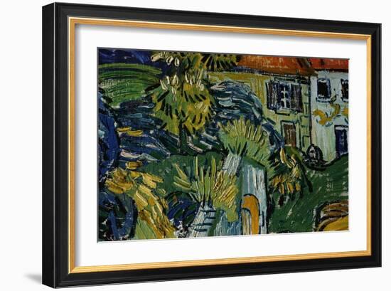 Detail of Stairway at Auvers-Vincent van Gogh-Framed Giclee Print