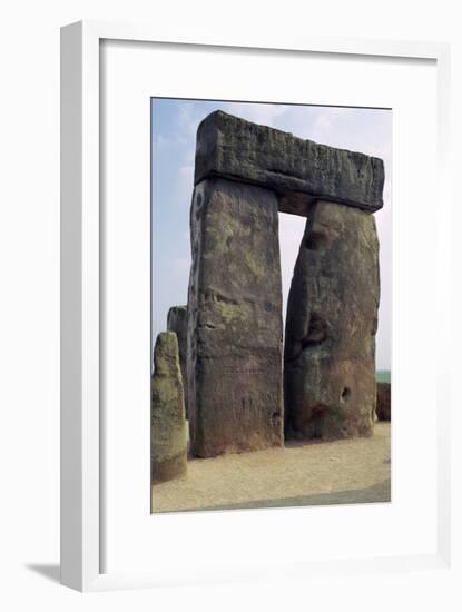 Detail of Stonehenge, c.3000-2000 BC Artist: Unknown-Unknown-Framed Giclee Print