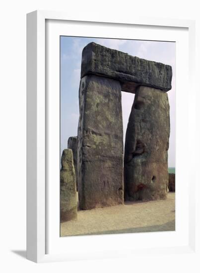 Detail of Stonehenge, c.3000-2000 BC Artist: Unknown-Unknown-Framed Giclee Print