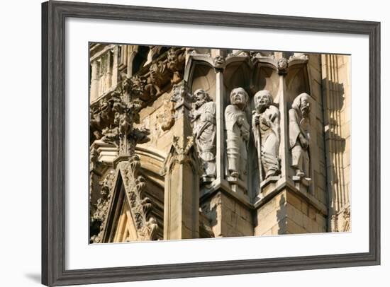 Detail of Stonework, York Minster, North Yorkshire-Peter Thompson-Framed Photographic Print