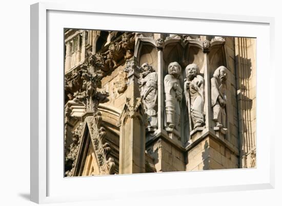 Detail of Stonework, York Minster, North Yorkshire-Peter Thompson-Framed Photographic Print