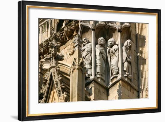 Detail of Stonework, York Minster, North Yorkshire-Peter Thompson-Framed Photographic Print