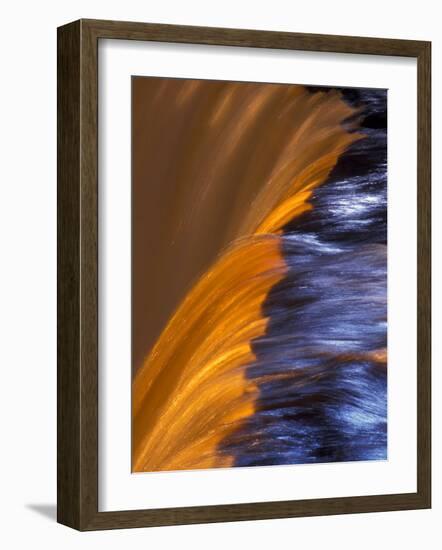 Detail of Tahquemenon Falls, Tahquemenon Falls State Park, Paradise, Michigan, USA-Claudia Adams-Framed Photographic Print