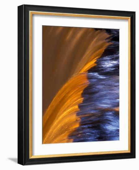 Detail of Tahquemenon Falls, Tahquemenon Falls State Park, Paradise, Michigan, USA-Claudia Adams-Framed Photographic Print