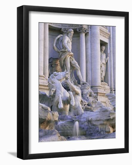 Detail of the 18th Century Fontana Di Trevi, Piazza Di Trevi, Rome, Lazio, Italy, Europe-Ruth Tomlinson-Framed Photographic Print