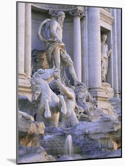 Detail of the 18th Century Fontana Di Trevi, Piazza Di Trevi, Rome, Lazio, Italy, Europe-Ruth Tomlinson-Mounted Photographic Print