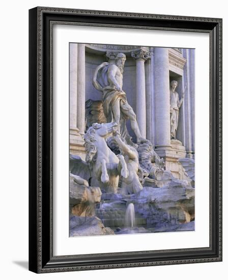 Detail of the 18th Century Fontana Di Trevi, Piazza Di Trevi, Rome, Lazio, Italy, Europe-Ruth Tomlinson-Framed Photographic Print