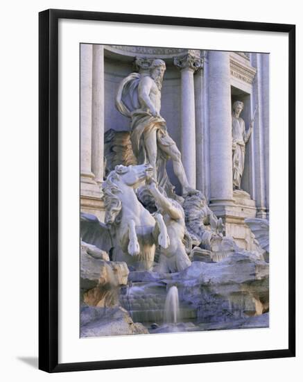 Detail of the 18th Century Fontana Di Trevi, Piazza Di Trevi, Rome, Lazio, Italy, Europe-Ruth Tomlinson-Framed Photographic Print