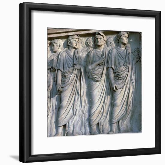 Detail of the Ara Pacis, 1st century BC. Artist: Unknown-Unknown-Framed Giclee Print