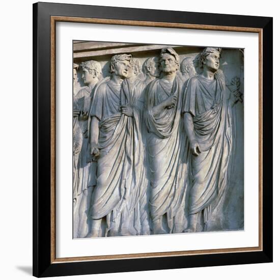 Detail of the Ara Pacis, 1st century BC. Artist: Unknown-Unknown-Framed Giclee Print