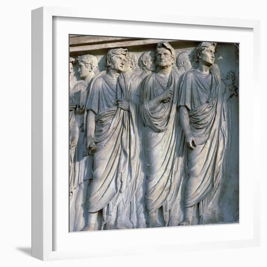 Detail of the Ara Pacis, 1st century BC. Artist: Unknown-Unknown-Framed Giclee Print