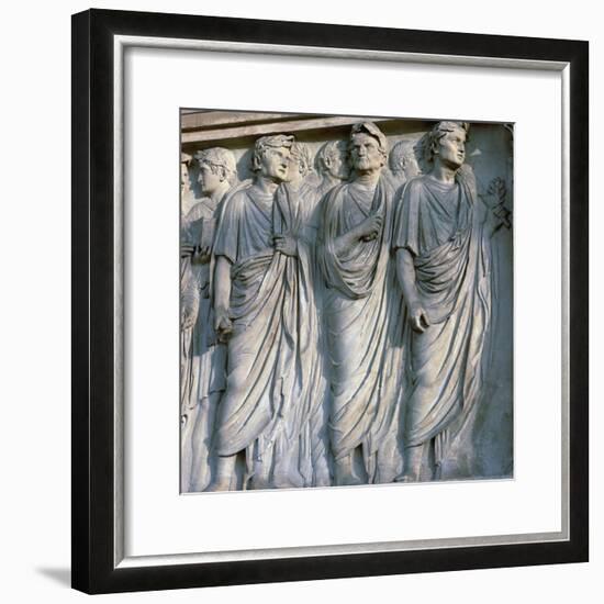 Detail of the Ara Pacis, 1st century BC. Artist: Unknown-Unknown-Framed Giclee Print