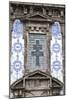 Detail of the Azulejos Adorned Front Facade of the Church of Saint Lldefonso Porto Portugal-Julian Castle-Mounted Photo