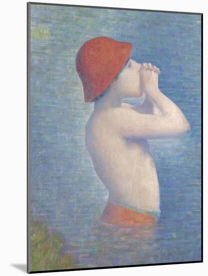 Detail of the Bathers at Asnières, 1884-Georges Pierre Seurat-Mounted Giclee Print