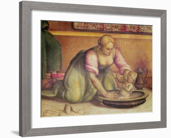 Detail of the Birth of St. John the Baptist, 1519-Giannicola di Paolo-Framed Giclee Print