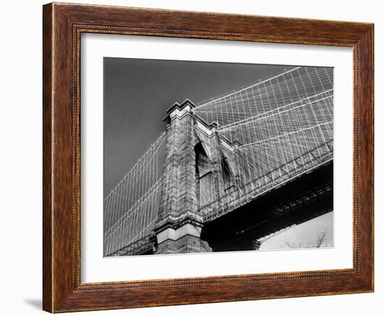 Detail of the Brooklyn Bridge-Alfred Eisenstaedt-Framed Photographic Print