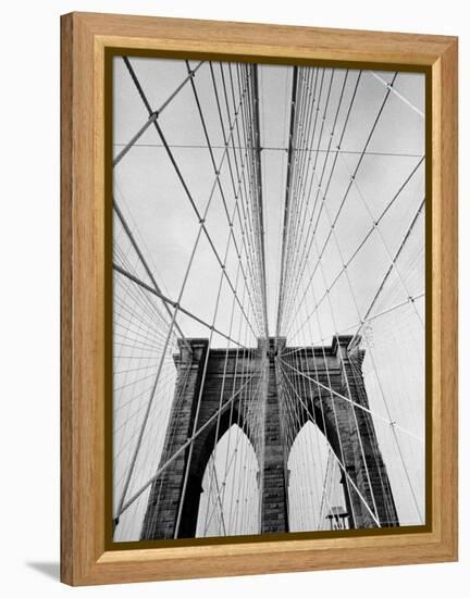 Detail of the Brooklyn Bridge-Alfred Eisenstaedt-Framed Premier Image Canvas