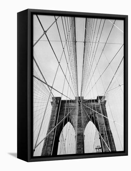 Detail of the Brooklyn Bridge-Alfred Eisenstaedt-Framed Premier Image Canvas