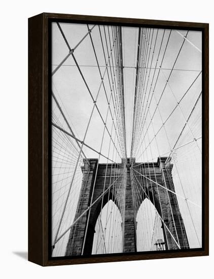 Detail of the Brooklyn Bridge-Alfred Eisenstaedt-Framed Premier Image Canvas