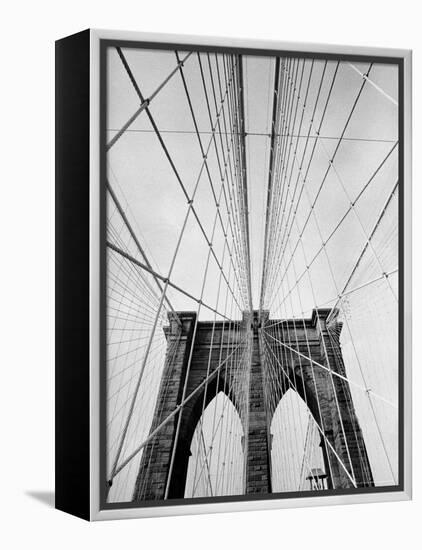 Detail of the Brooklyn Bridge-Alfred Eisenstaedt-Framed Premier Image Canvas