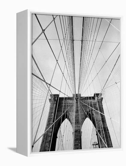 Detail of the Brooklyn Bridge-Alfred Eisenstaedt-Framed Premier Image Canvas