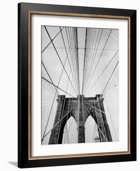 Detail of the Brooklyn Bridge-Alfred Eisenstaedt-Framed Photographic Print