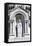 Detail of the Central Portico Statue of Jesus Adorning the Sacre-Coeur Basilica Montmartre France-Julian Castle-Framed Stretched Canvas
