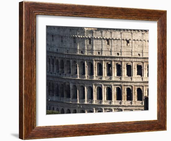 Detail of the Colloseum, Rome, Lazio, Italy-James Emmerson-Framed Photographic Print