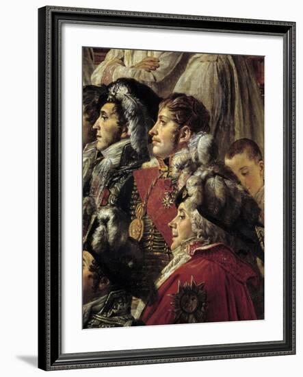Detail of the Consecration of the Emperor Napoleon I by Jacques Louis David-null-Framed Giclee Print