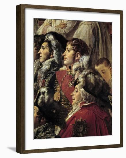 Detail of the Consecration of the Emperor Napoleon I by Jacques Louis David-null-Framed Giclee Print