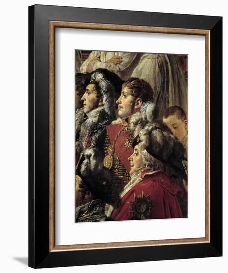 Detail of the Consecration of the Emperor Napoleon I by Jacques Louis David-null-Framed Giclee Print