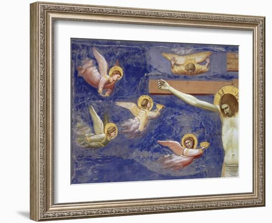 Detail of the Crucifixion-Giotto di Bondone-Framed Giclee Print