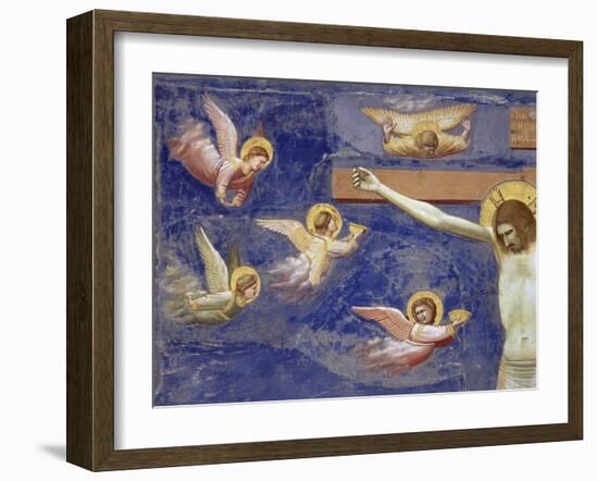 Detail of the Crucifixion-Giotto di Bondone-Framed Giclee Print