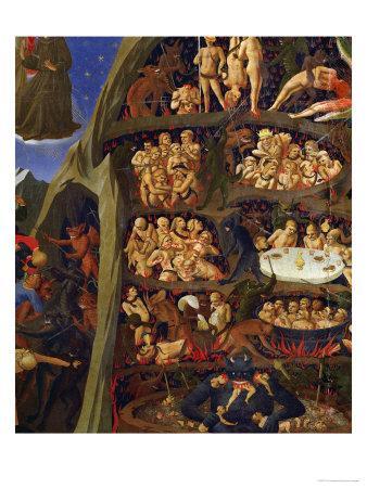 Detail Of The Damned In Hell From The Last Judgement Giclee Print Fra Angelico Art Com