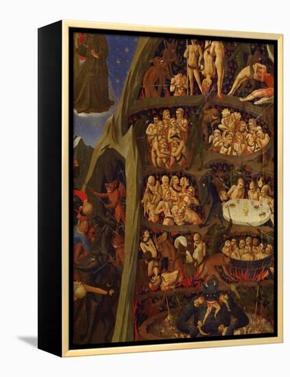 Detail of the Damned in Hell, from the Last Judgement-Fra Angelico-Framed Premier Image Canvas