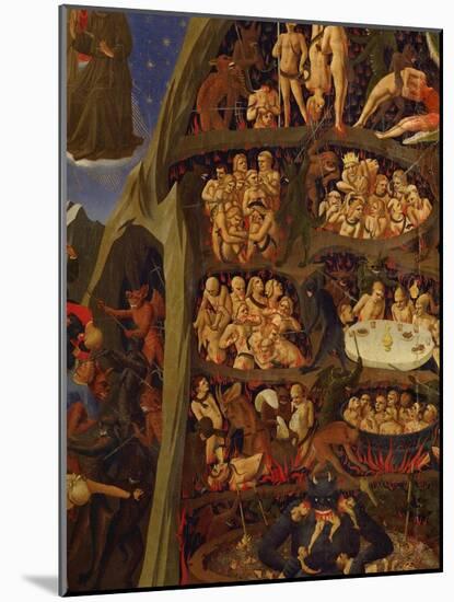 Detail of the Damned in Hell, from the Last Judgement-Fra Angelico-Mounted Giclee Print