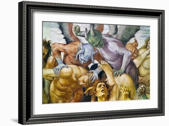 Detail of The Damned in Hell-Luca Signorelli-Framed Giclee Print