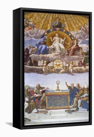 Detail of the Disputation of the Holy Sacrament, C.1509-10-Raphael-Framed Premier Image Canvas