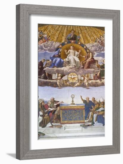 Detail of the Disputation of the Holy Sacrament, C.1509-10-Raphael-Framed Giclee Print