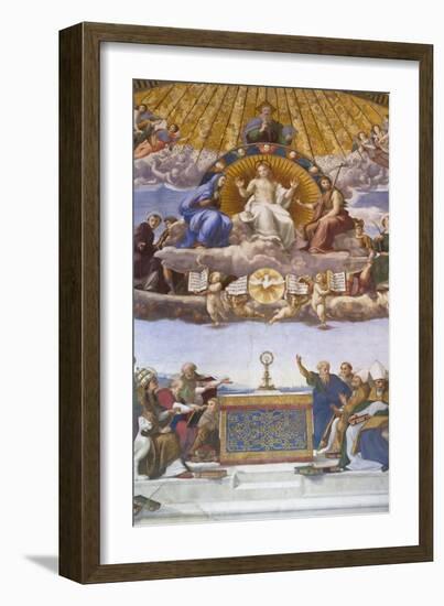 Detail of the Disputation of the Holy Sacrament, C.1509-10-Raphael-Framed Giclee Print