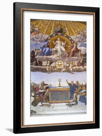 Detail of the Disputation of the Holy Sacrament, C.1509-10-Raphael-Framed Giclee Print