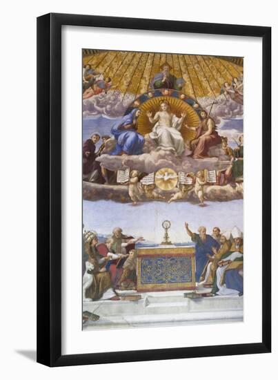 Detail of the Disputation of the Holy Sacrament, C.1509-10-Raphael-Framed Giclee Print