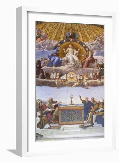 Detail of the Disputation of the Holy Sacrament, C.1509-10-Raphael-Framed Giclee Print